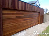 Custom Sectional Garage Door Clad with Timber - Australian Made Garage Door