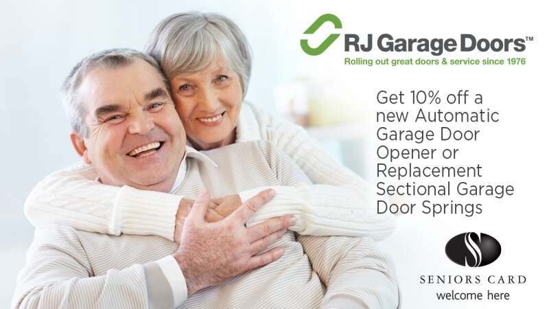 Seniors Card Discount with RJ Garage Doors