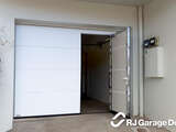 L-Ribbed Profile 4Ddoors Sectional Garage Door - Colour 'Traffic White' with a Sandgrain Finish