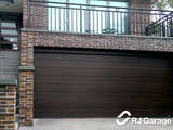 M-Ribbed Profile 4Ddoors Sectional Garage Door - Decograin 'Night Oak' Finish