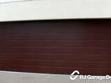 M-Ribbed Profile 4Ddoors Sectional Garage Door - Decograin 'Rosewood' Finish