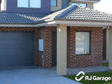 4DL Profile Australian Sectional Garage Door - Colour 'Ironstone' with a Woodgrain Finish