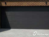 4DL Profile Australian Sectional Garage Door - Colour 'Monument' with a Woodgrain Finish