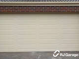 4DR Profile Australian Sectional Garage Door - Colour 'Classic Cream' with a Woodgrain Finish