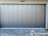 L-Ribbed Profile Hörmann Sectional Garage Door - Colour 'Titan Metallic' with a Decograin Finish