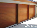 Custom Sectional Garage Door Clad with Western Red Cedar - Australian Made Garage Door