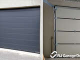 M-Ribbed Profile 4Ddoors Sectional Garage Door - Colour 'Anthracite Metallic', with a Silkgrain Finish
